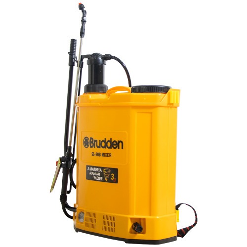 Pulverizador costal a Bateria 12V Manual e Mixer 20 litros com 5 bicos - SS-20B Mixer