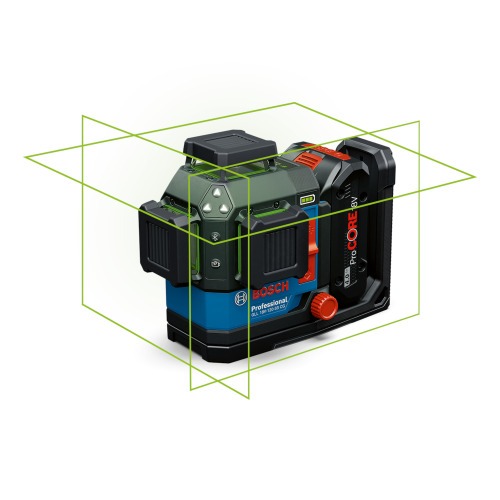 Nível a laser verde a bateria 70/120m com receptor e acessórios Sem Bateria - GLL 18V-120-33 CG Nível a laser verde a bateria 70/120m com receptor e acessórios Sem Bateria - GLL 18V-120-33 CG