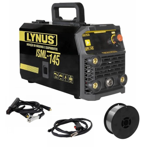 Inversora de solda Multiprocesso 120A ISML-145 + Arame mig 0,8mm 900g LAM-09  110V/220V
