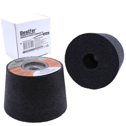Rebolo copo cônico para esmerilhadeiras 75 x 50 mm M14 - BFH2890 Rebolo copo cônico para esmerilhadeiras 75 x 50 mm M14 - BFH2890