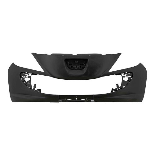Para-choque Peugeot 207 Hatch/Sed/Sw/Hogg 2010 a 2015 dianteiro preto liso sem farol - 10005