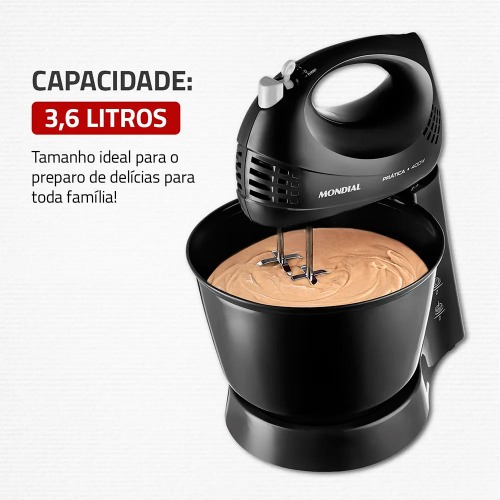 Kit Liquidificador 550W Turbo Power L-99-FB + Batedeira 400W Pr�tica B-44-B  110V