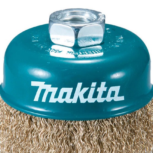 Escova de a�o tipo copo ondulada latonada 3.1/2