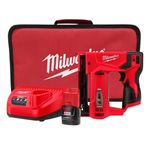 Grampeador a bateria 12V disparo sequencial com 1 bateria - 2447  110V/220V