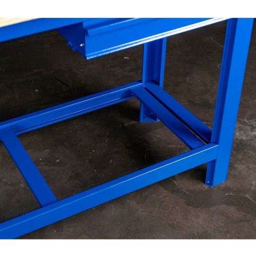 Bancada aberta com 02 gavetas e tampo de madeira pinus - RLL-210A