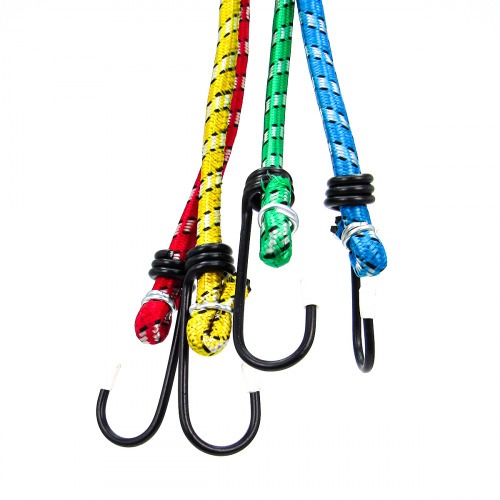 El�stico para bagageiro 2 metros com gancho 4 pe�as - 08187