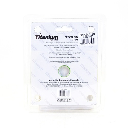 Disco diamantado segmentado 110 mm para vidro - 08581