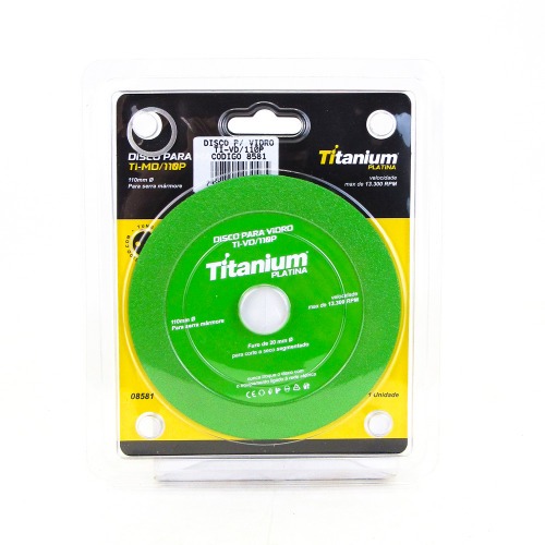 Disco diamantado segmentado 110 mm para vidro - 08581