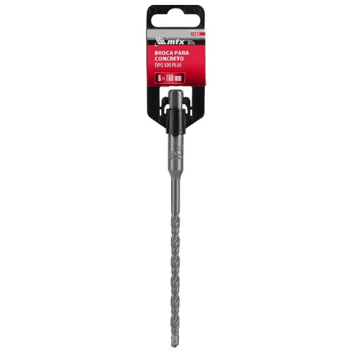 Broca de wídea para concreto 6 x 160 mm SDS Plus - 7101655 Broca de wídea para concreto 6 x 160 mm SDS Plus - 7101655