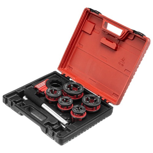 Jogo de tarraxa manual para canos 8 peças de 1 Jogo de tarraxa manual para canos 8 peças de 1