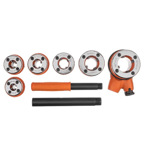 Jogo de tarraxa manual para canos metálicos 9 peças de 1/4 Jogo de tarraxa manual para canos metálicos 9 peças de 1/4