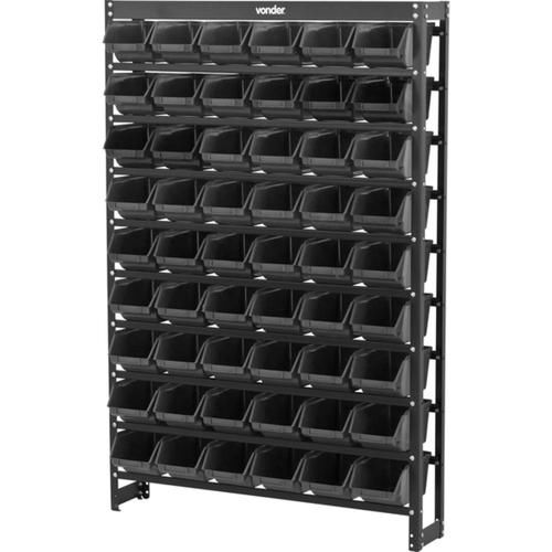 Estante met�lica com 54 gavetas preta n� 5 - 61.27.054.571