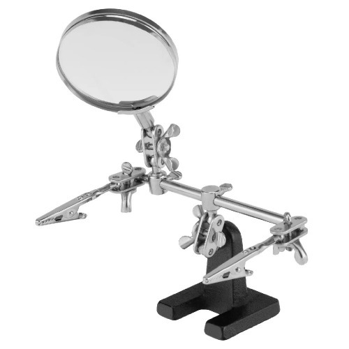Lupa com garras e suporte para ferro de solda - 9146055