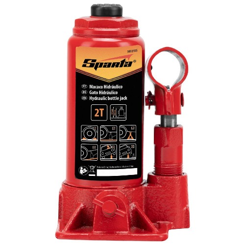 Macaco hidr�ulico tipo garrafa capacidade de 2 toneladas - 5032155