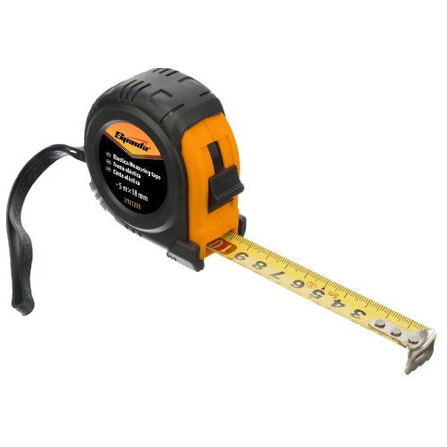 Trena emborrachada com fita de aço 18 mm x 5 m com trava - 3131255 Trena emborrachada com fita de aço 18 mm x 5 m com trava - 3131255