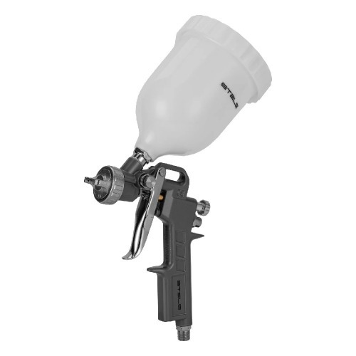 Pistola de pintura tipo gravidade com 3 bicos e caneca 600 ml - 5731455