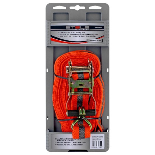 Cinta com catraca para amarra��o de carga 38 mm x 10 metros - 5436555
