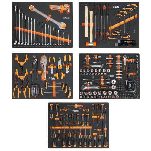 Arm�rio Mobili�rio para oficina tampo inox com kit 268 ferramentas - C45PRO 2.0X