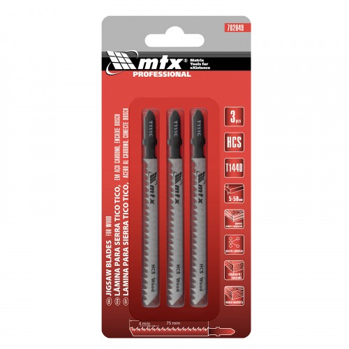 Lâmina serra tico-tico 75 mm 8 dentes para madeira 3 peças - 782059 Lâmina serra tico-tico 75 mm 8 dentes para madeira 3 peças - 782059