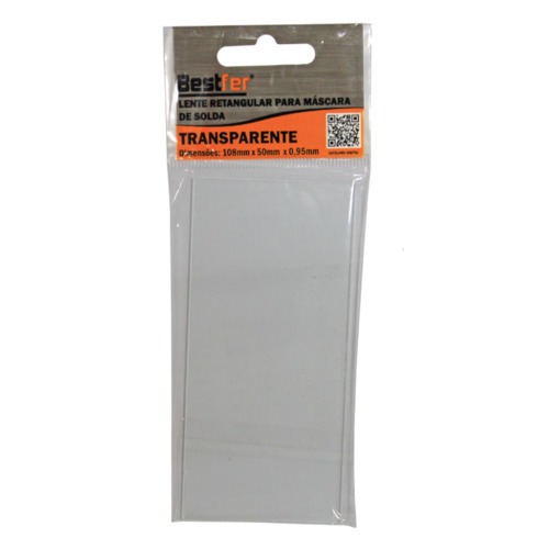 Lente para máscara de solda 108 mm x 50 mm retangular - BFH2228 Lente para máscara de solda 108 mm x 50 mm retangular - BFH2228