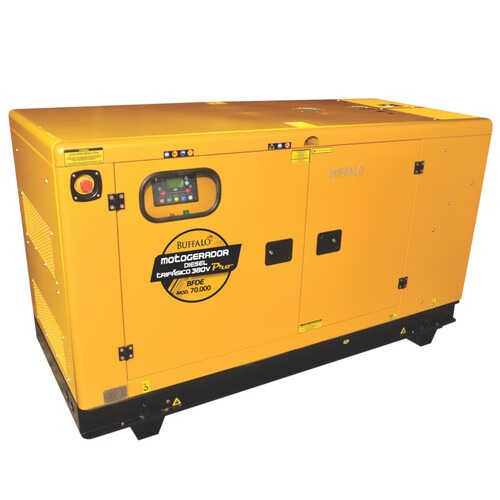 Gerador de energia 70 Kva a diesel cabinado com painel ATS trifásico 380V - BFDE 70.000 Gerador de energia 70 Kva a diesel cabinado com painel ATS trifásico 380V - BFDE 70.000
