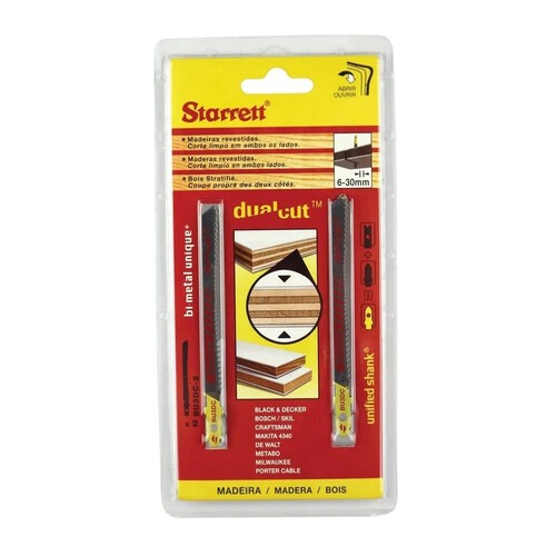 L�mina serra tico tico 76 mm bimetal para madeira 2 pe�as - BU3DC-2