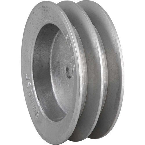 Polia de alumínio 2 canais B 130 mm - 6684220130 Polia de alumínio 2 canais B 130 mm - 6684220130