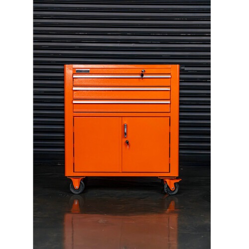 Carrinho para ferramentas com 3 gavetas e 2 portas