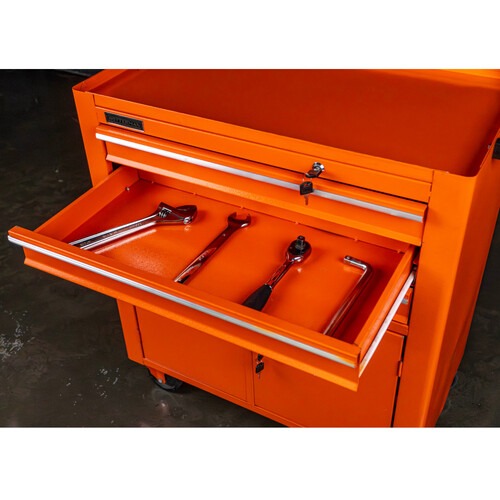 Carrinho para ferramentas com 3 gavetas e 2 portas