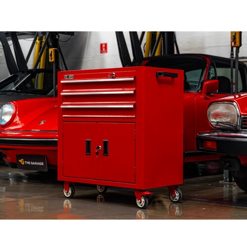 Carrinho para ferramentas com 3 gavetas e 2 portas  - RLL-316