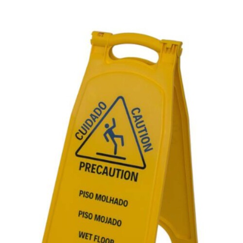 Placa de sinaliza��o Piso Molhado