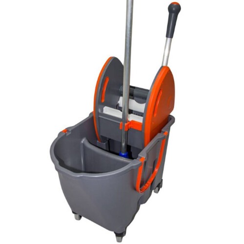 Balde espremedor Due 30L laranja e cinza - Tonk
