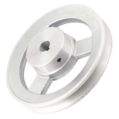 Polia de alum�nio 1 canal perfil A 150 mm com furo de 28 mm - 6677028150