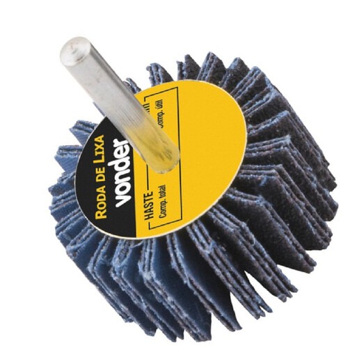 Roda de lixa 80 mm x 30 mm com haste gr�o 60 - 1271803060
