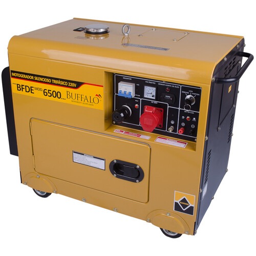 Gerador de energia 6,9 Kva a diesel partida el�trica trif�sico - BFDE 6.500