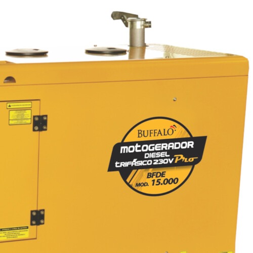 Gerador de energia 15 Kva a diesel cabinado com painel ATS trif�sico 220V - BFDE 15.000