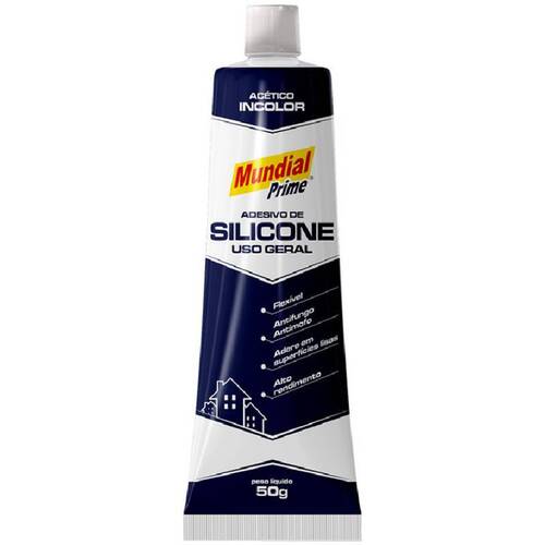 Silicone ac�tico para uso geral 50 gramas Blister - PT0500010