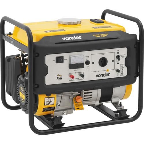 Gerador de energia 1Kva a gasolina monof�sico 4 tempos - GGV 1000  110V