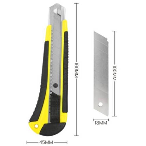 Estilete largo 18 mm com 3 l�minas - BOM-3304