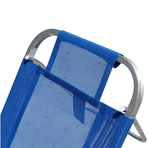 Cadeira de praia dobr�vel em 5 posi��es azul royal - Copacabana