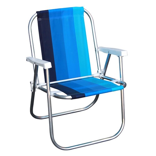 Kit Cadeira de praia alta em alum�nio CAD0047 + Carrinho Mesa CAR0649