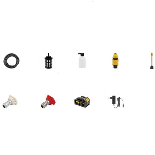 Lavadora de alta press�o a bateria 21V com 2 baterias e acess�rios - BOM-7001  110V/220V