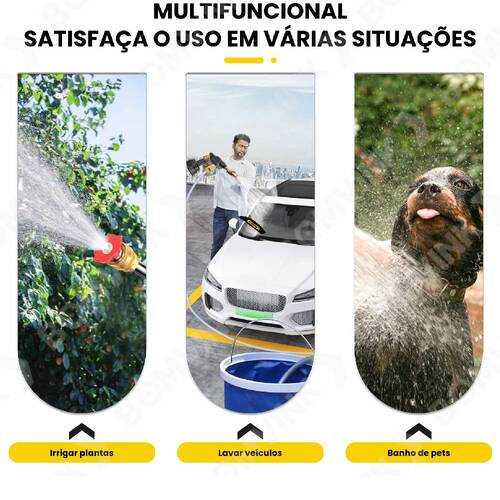 Lavadora de alta press�o a bateria 21V com 2 baterias e acess�rios - BOM-7001  110V/220V