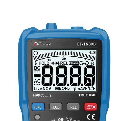 Mult�metro digital port�til True RMS CAT IV 600V - ET-1639B