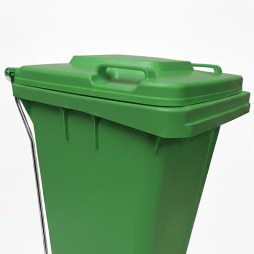 Lixeira pl�stica 120 litros com pedal e rodas