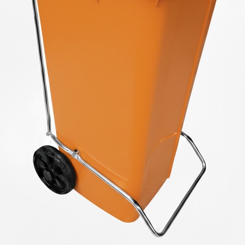 Lixeira pl�stica 120 litros com pedal e rodas