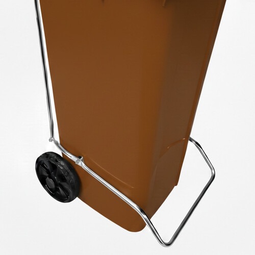 Lixeira pl�stica 120 litros com pedal e rodas