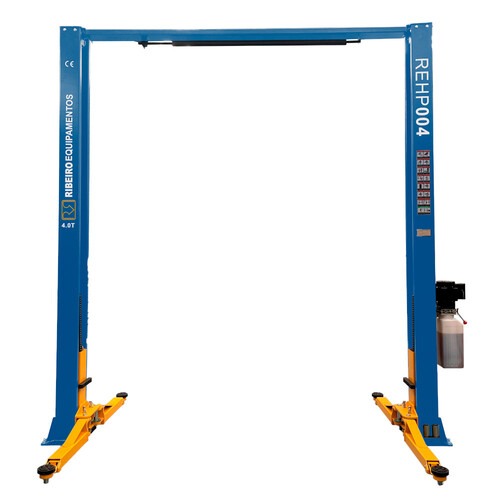 Elevador automotivo pórtico 4T double lock monofásico azul - REHPI04 220V Elevador automotivo pórtico 4T double lock monofásico azul - REHPI04 220V