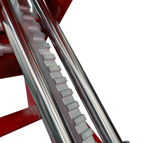 Elevador automotivo hidr�ulico pantogr�fico 3,5 T de sobrepor monof�sico vermelho - REPSI35  220V