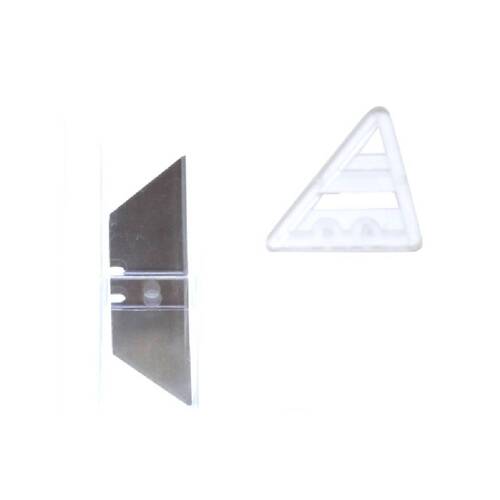 Estilete trapezoidal dobrável em alumínio com 5 lâminas extras - BFH3044 Estilete trapezoidal dobrável em alumínio com 5 lâminas extras - BFH3044